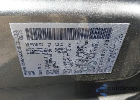 2023 Nissan Rogue S Intelligent Awd from USA, damaged, VIN 5N1BT3AB5PC879128